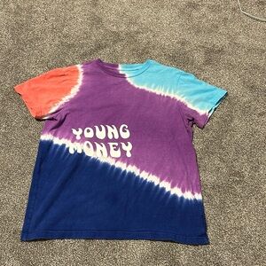 Young Money graphic T-shirt tie-dye